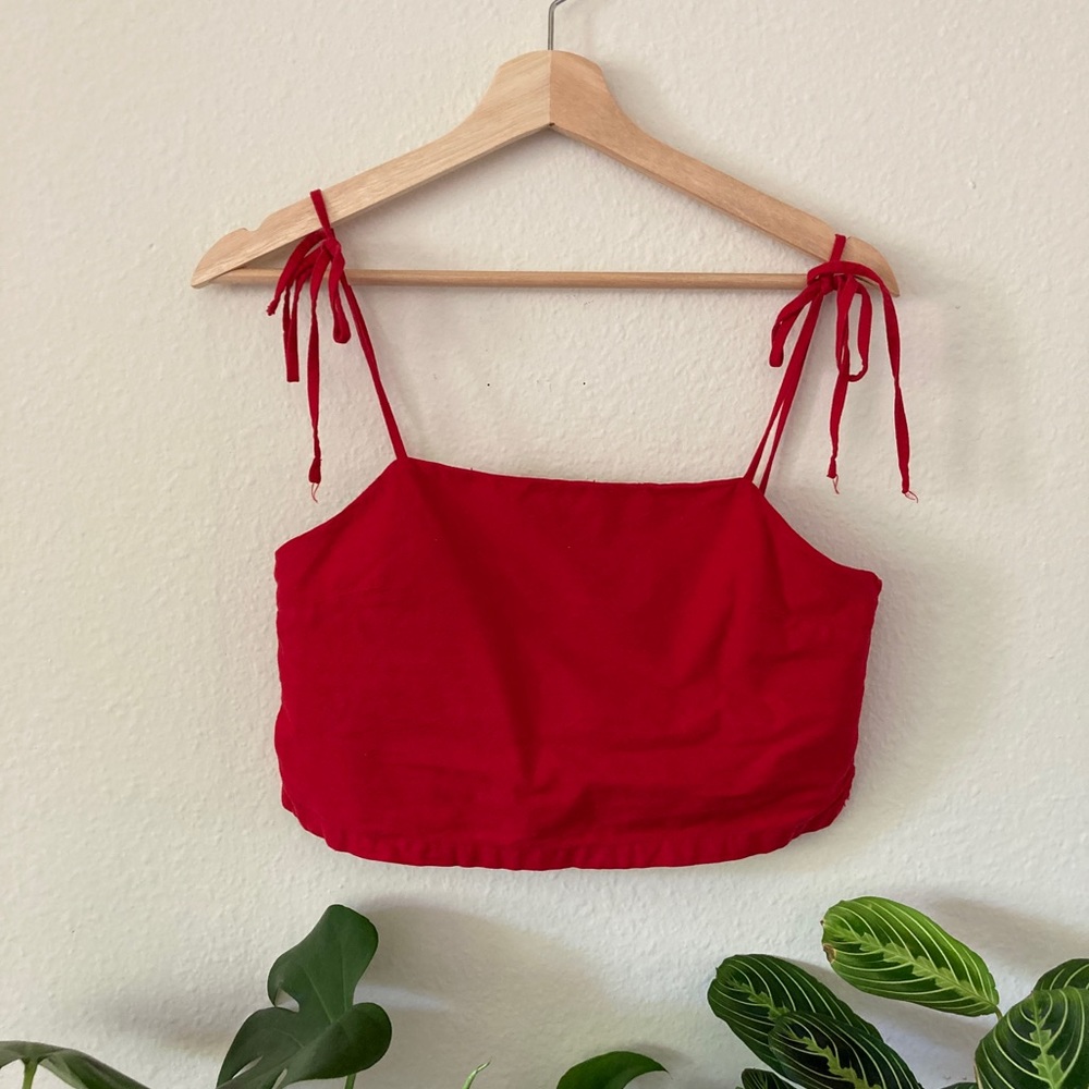 Pacsun red crop top